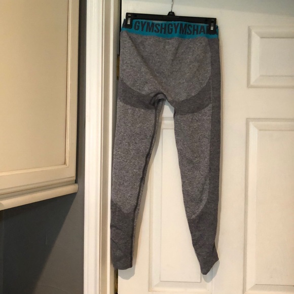 Grey gymshark long length workout leggings - Picture 3 of 3